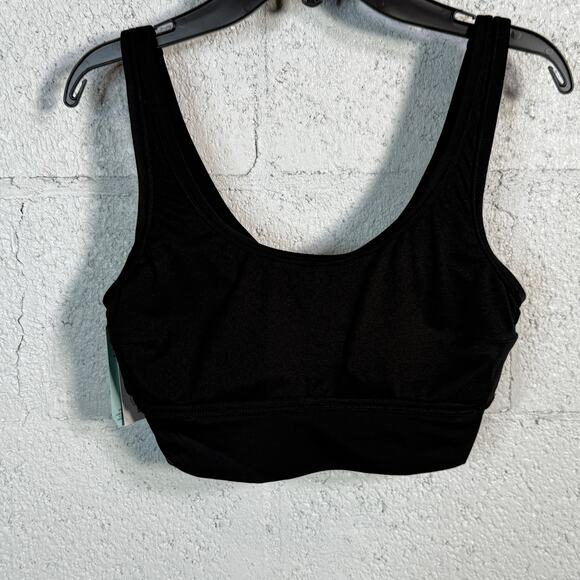 DSG long line scoop neck swim top, Pure Black small - Picture 3 of 6